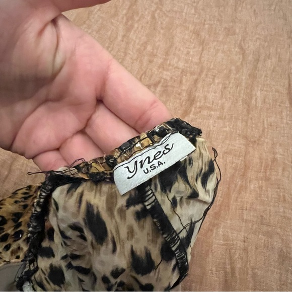 Ynes Cheetah Leopard Print Mini Halter Dress - Picture 5 of 5